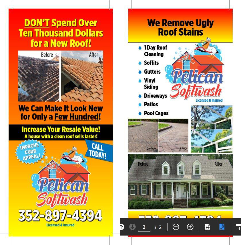 Pelican Softwash Flyer Front